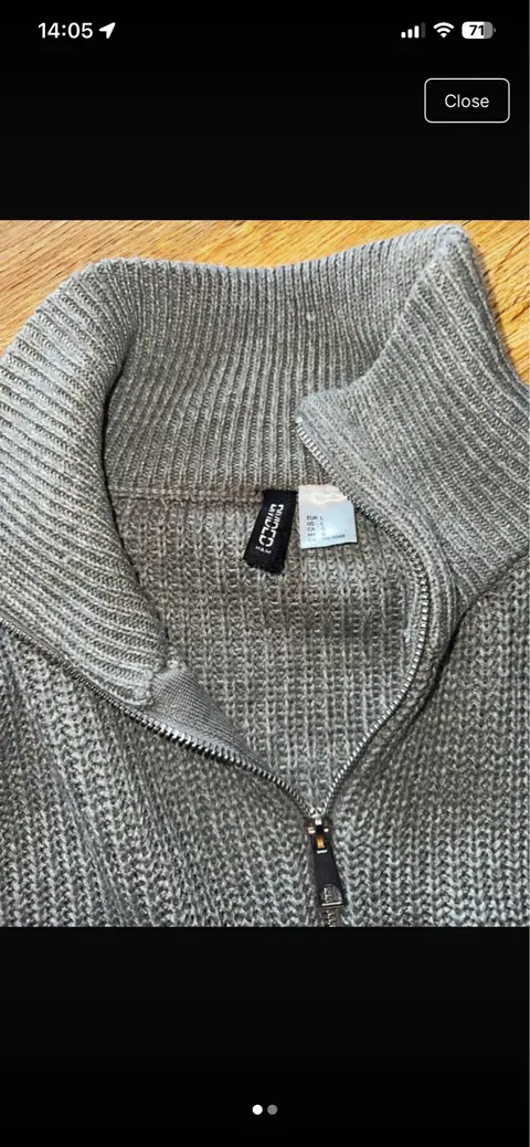 Zara grey knit sweater